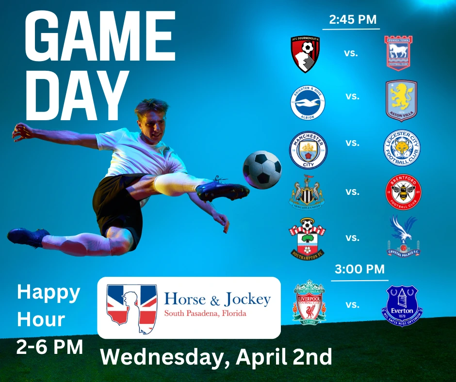 Horse & Jockey Premier League Games schedule